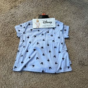 NEW Disney Minnie Mouse 2-piece Pajamas Set Purple Short Sleeves Summer